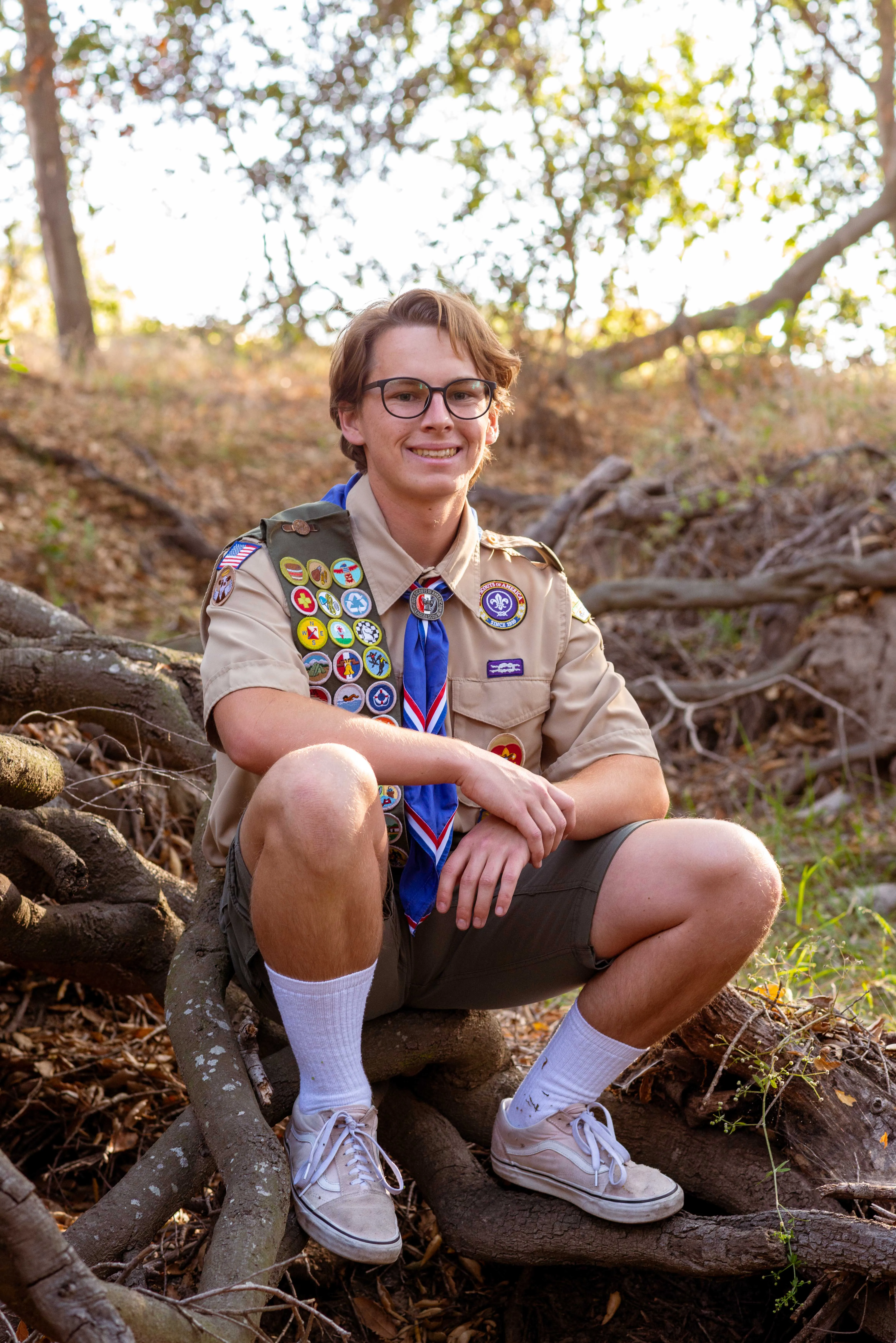 Thomas McClure Portrait Photography of a man standing in tall dry grass at Thomas F Riley Wilderness Park California