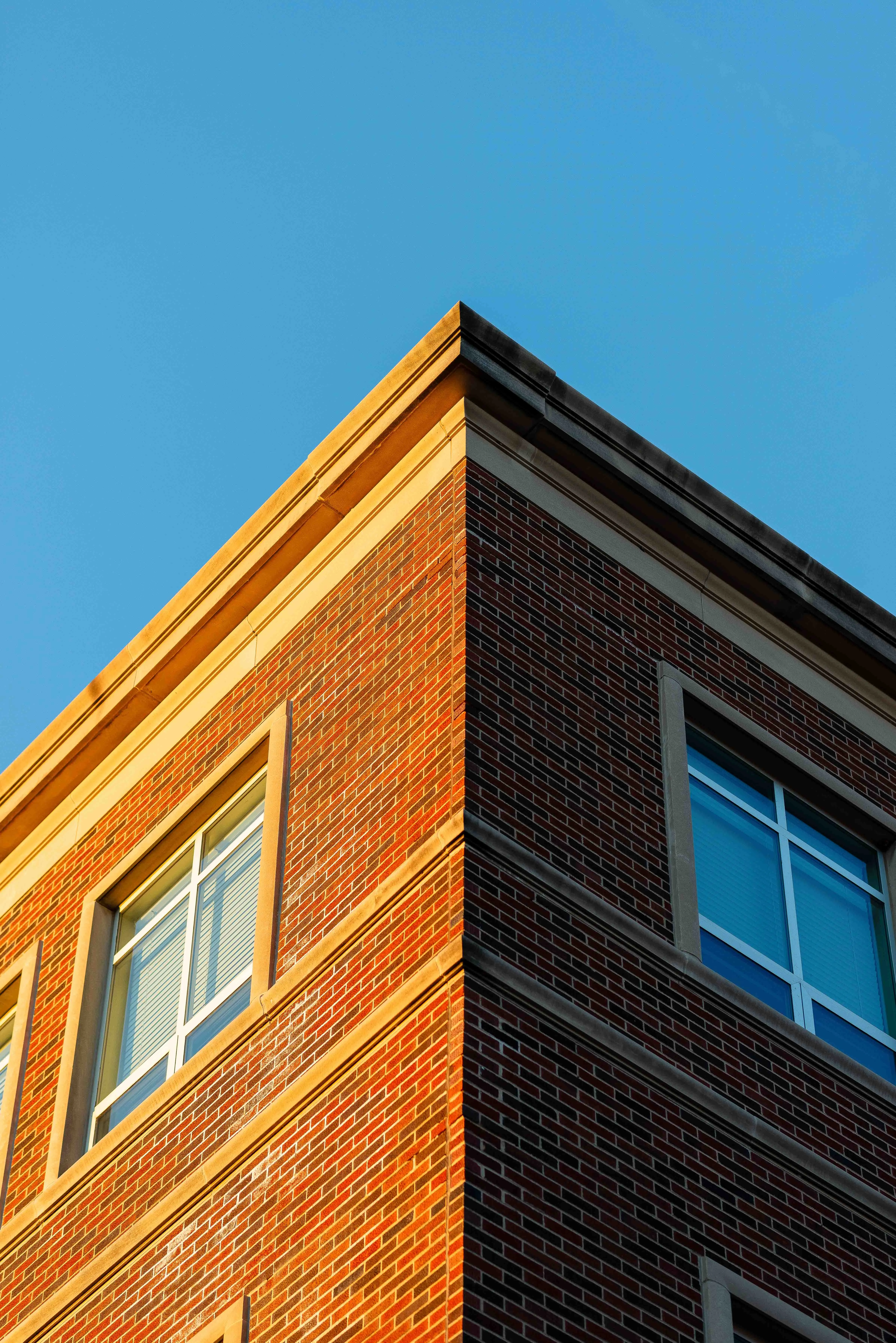 Thomas McClure Chicago Photographer capturing geometric architectural detail of Neil Armstrong Hall of Engineering at Purdue University